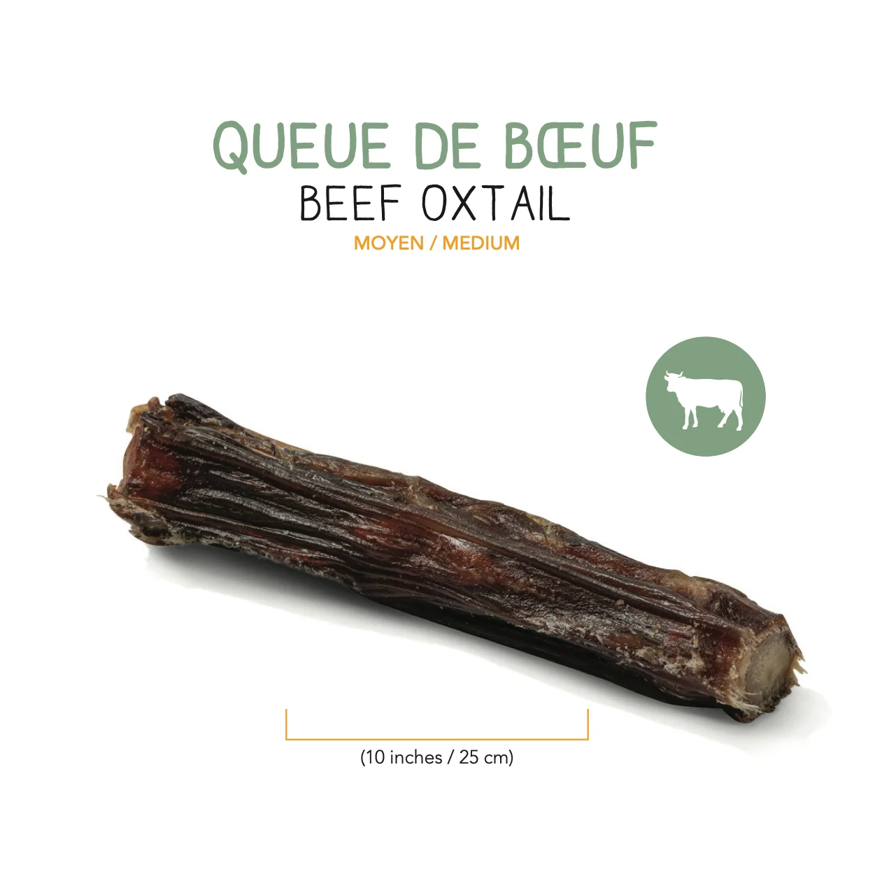 Queue de boeuf deshydratee - 25 cm – Image 2